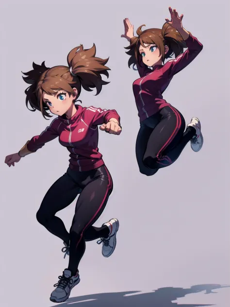Girl
Solo . Fullbody . Simple background , multiple view , Fitgirl , jumping