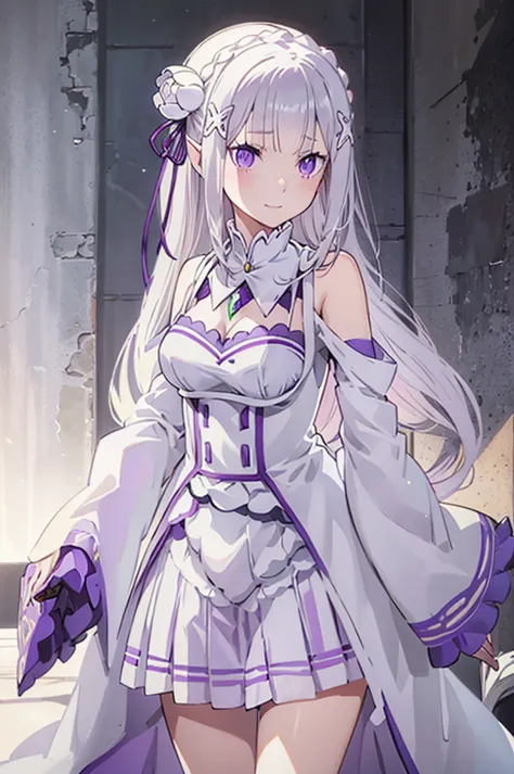 emilia, 
rezero emilia, 
1girl, 
best illustration, masterpiece, best quality, high resolution, 
perfect anatomy, nice hands, pe...