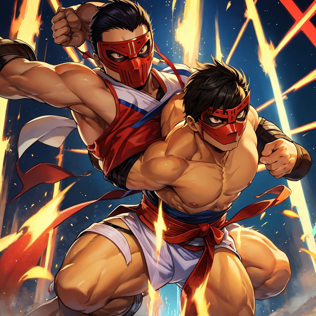 In the world of Valoria, where martial arts are the key to power, The Warriors Tournament is the most anticipated event every decade. In this tournament, Fighters from all regions compete for the title of Grand Champion, a title that grants the winner immense prestige and influence. Hiroshi, a young fighter from a small village, enters the competition with the aim of avenging the death of his master, who was dishonorably defeated in the previous tournament by a mysterious masked warrior. Training tirelessly in fighting styles like Muay Thai, Jiu-Jitsu and Kenpo, Hiroshi teams up with other competitors like Ayumi, a Taekwondo master, e Kenji, a sumo wrestler seeking redemption for his past. During the tournament, they face formidable opponents, each with their own style and reason for fighting. With every fight, Hiroshi learns more about honor, friendship and the true meaning of strength. As he approaches the final, the identity of the masked warrior is revealed, forcing Hiroshi to face not only his enemy, but also the demons within yourself. Only with courage and determination can he triumph and restore the honor of his master and his village..