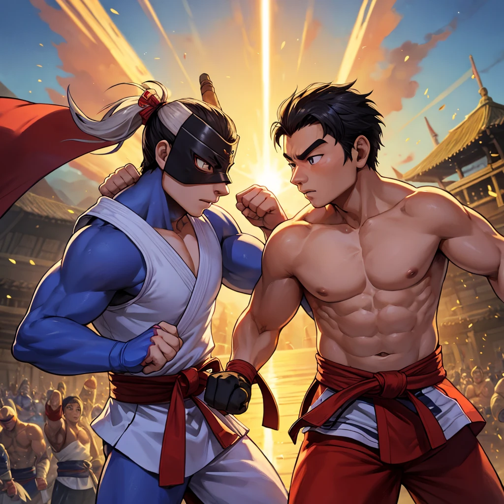 In the world of Valoria, where martial arts are the key to power, The Warriors Tournament is the most anticipated event every decade. In this tournament, Fighters from all regions compete for the title of Grand Champion, a title that grants the winner immense prestige and influence. Hiroshi, a young fighter from a small village, enters the competition with the aim of avenging the death of his master, who was dishonorably defeated in the previous tournament by a mysterious masked warrior. Training tirelessly in fighting styles like Muay Thai, Jiu-Jitsu and Kenpo, Hiroshi teams up with other competitors like Ayumi, a Taekwondo master, e Kenji, a sumo wrestler seeking redemption for his past. During the tournament, they face formidable opponents, each with their own style and reason for fighting. With every fight, Hiroshi learns more about honor, friendship and the true meaning of strength. As he approaches the final, the identity of the masked warrior is revealed, forcing Hiroshi to face not only his enemy, but also the demons within yourself. Only with courage and determination can he triumph and restore the honor of his master and his village..