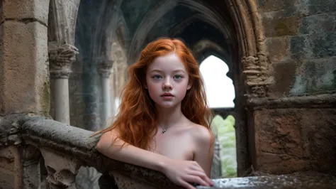 (mackenzie foy ginger hair teen girl,13 years old with, hand, fingers in vagina:1.3),  (naked, nude:1.8), (without clothes:1.8),...