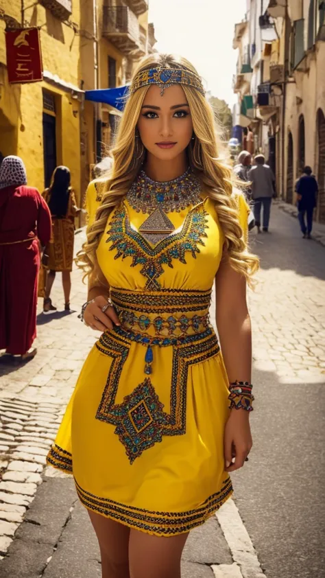 most beautiful blonde lady, robe kabyle, berber,amazigh, kabyle beauty, bijoux,kabyledress, attractive, hd,best, perfect body ,y...