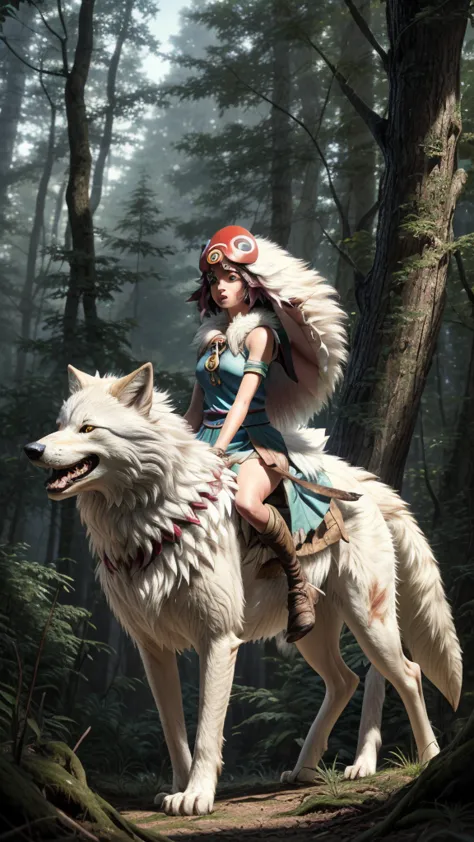 official art, unity 8k wallpaper, Super detailed, beautiful, beautiful, masterpiece, highest quality, Painting of a woman riding...