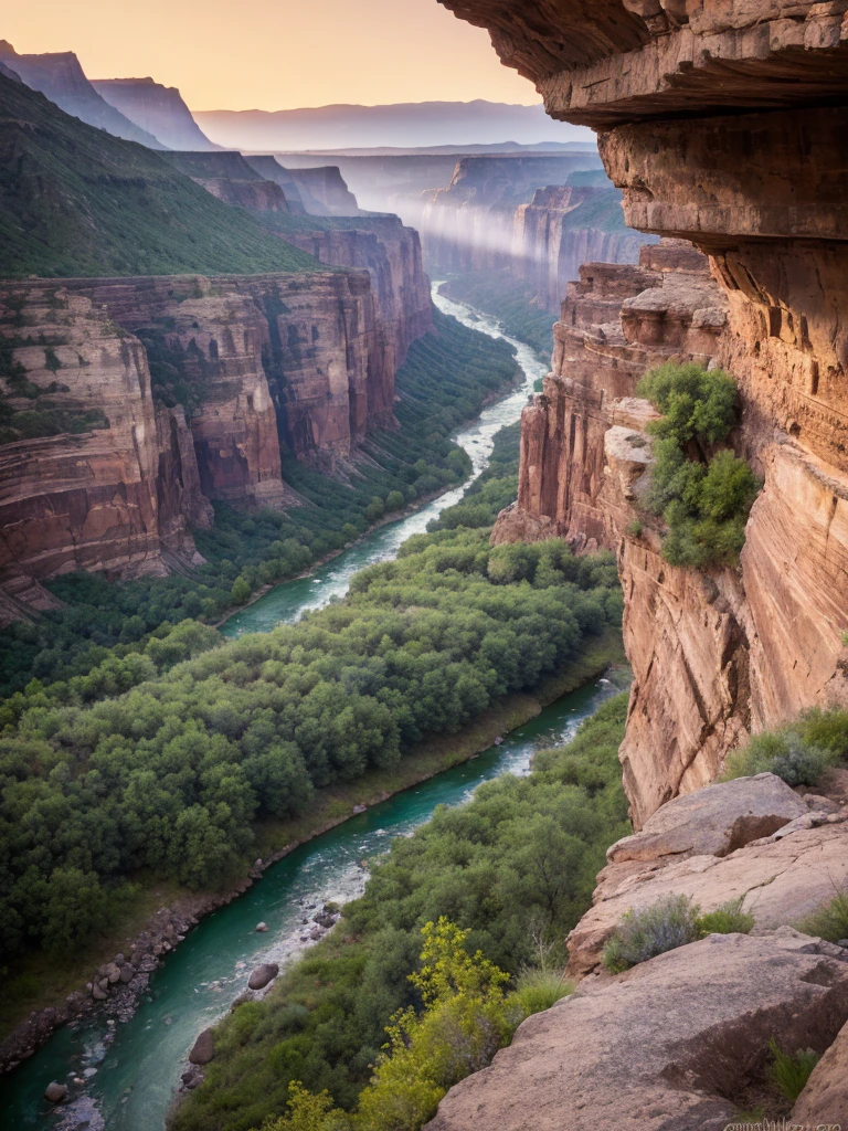 River View, flowing through the valley, Against the background of the mountain, Sunset in the valley, mountains river trees, Green River Photos, stunning landscape image, Landscapes of the American West, mystical setting, Mysterious canyon streams, Stunning landscape, mountains and rivers, 4K безмятежный, Mark Adams, canyon background, Scott Gustafson, Magnificent landscapes,HDR,8k render.extrarealistic landscape