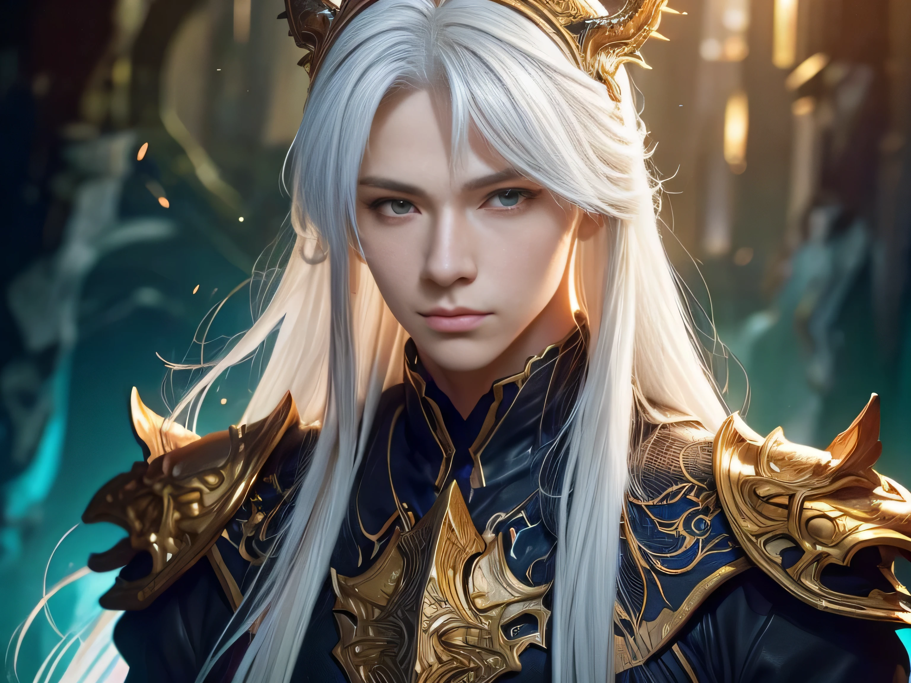 (Best Quality, 8K, Masterpiece, HDR, Soft Lighting, Picture Perfect, Realistic, Vivid), Male Humanoid Dragon (1.0), Perfect Face, Super Detailed Photo of a Magnificent Humanoid Dragon man with long white hair, Beautiful anime fantasy, background blur, anime fantasy, Gouves style work, realistic: 1.37, long white hair, full lips, (((Curvy guy))), (Ultra high quality fantasy art) , Masterpiece , male model, ultra high quality male character designs, detailed 8k anime art, realistic anime art, highest quality wallpapers, intricate ultra high quality accurate male characters faces, high quality design and accurate physics (fantasy - ultra high quality) art) , dark fantasy style), masterpieces, super high-quality characters, anime resolution - 8K, realistic anime art, wallpapers with the highest quality illustrations, ultra-high detail of faces, high-quality design and accurate physics), color, depth of field, shadows, ray tracing, high quality execution. -high quality and 8K resolution, (Accurate simulation of the interaction of light and materials)], [High-quality hair detail [Read more about beautiful and shiny white hair]], (Beautifully detailed hands [perfect fingers [Perfect nails]]], (perfect anatomy ( perfect proportions)))) [[Full height]], [Perfect combination of colors (Accurate imitation of the interaction of light and material)], [art that conveys the meaning of the story](modified)