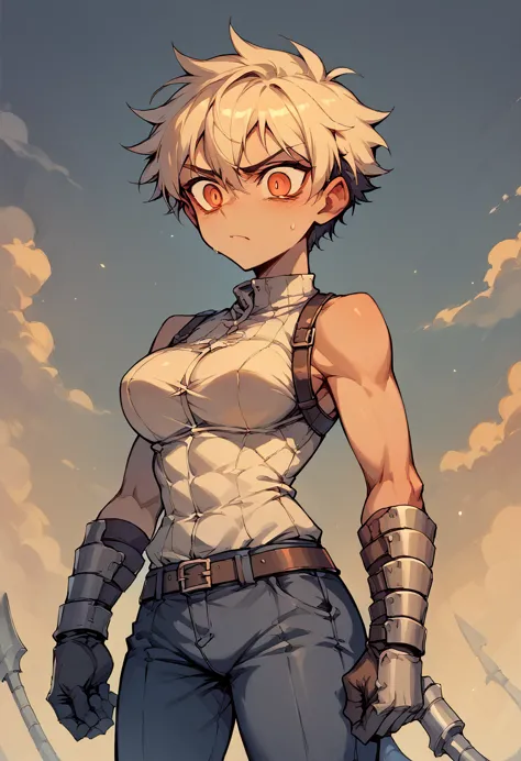 the personification of war as a tomboy knight,