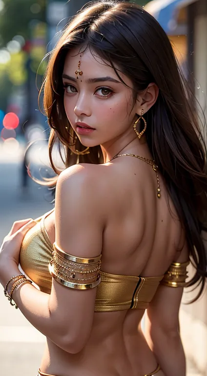 Top quality, masterpiece, ultra high definition, (Reality: 1.4), Original photo, 1Girl, brown eyes, off-shoulder, cinematic ligh...