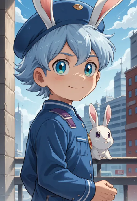 score_9, score_8_up, score_7_up, rating_safe, cute young naked boy, luca,blue hair, blue eyes, rabbit ears,rabbit boy,　cute face...