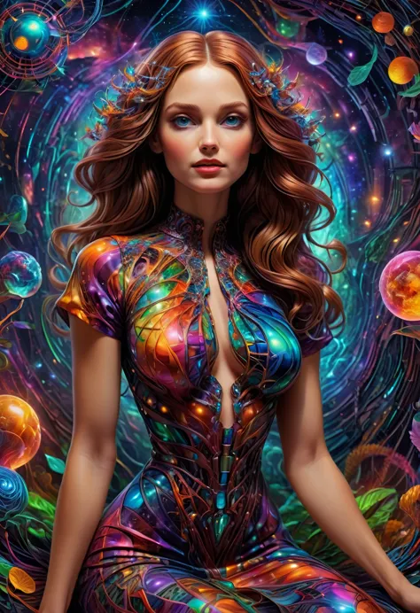 holo-printed dress, psychosomatic, behavioral genetics, cognitive-behavioral therapy, small-world network, vivid,enlightened, in...