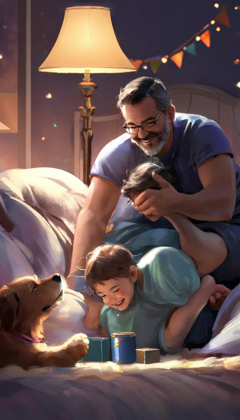 Capture los preciosos momentos de amor y vínculo paternal! Desde cuentos para dormir hasta aventuras lúdicas, celebra la magia de papá y las conexiones.