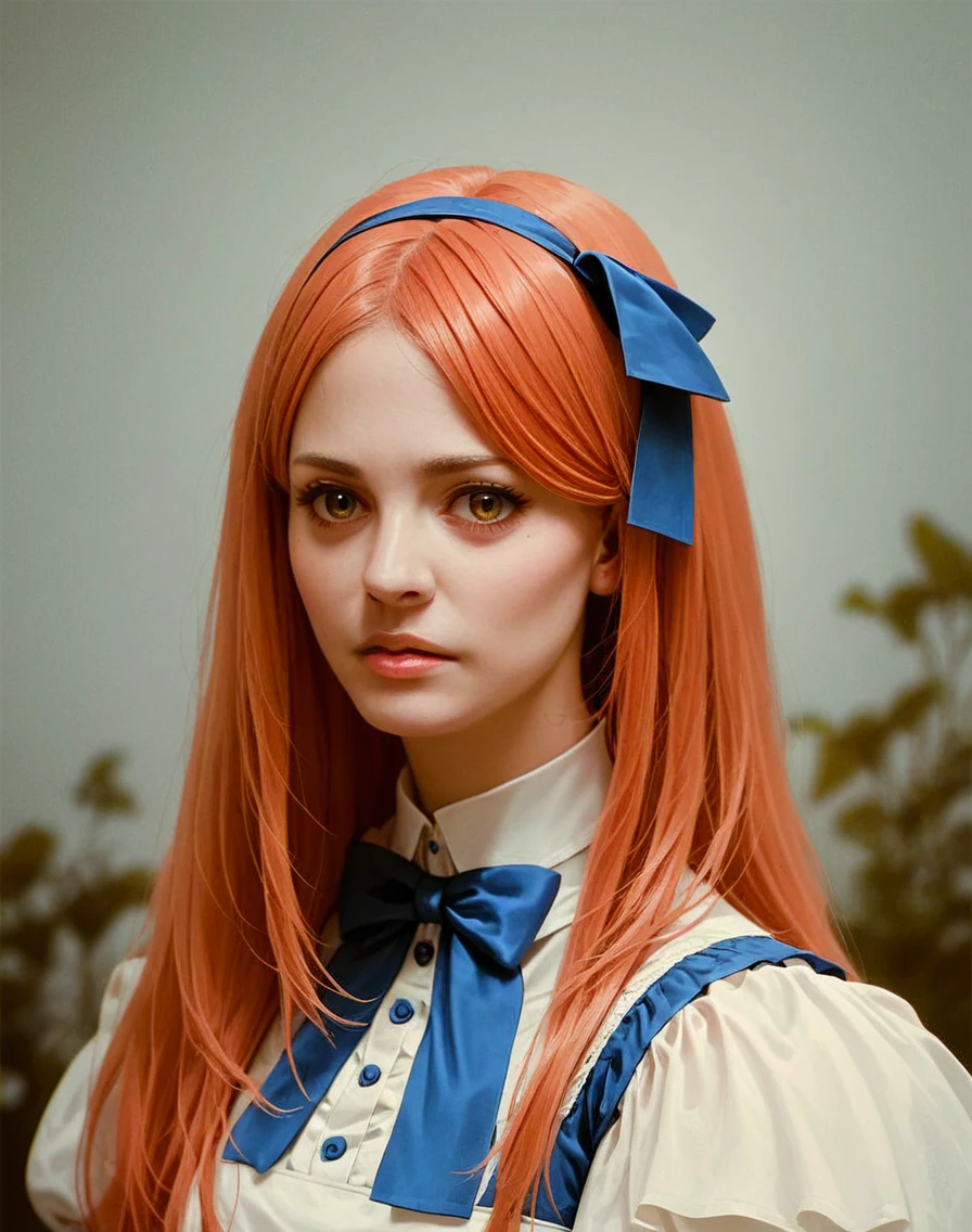 score_9, score_8_up, score_7_up, score_6_up, score_5_up, score_4_up, source_anime, KaleyCuoco,High Quality, Intricately Detailed, Hyper-Realistic cosplay Alice in wonderland, Portrait Photography