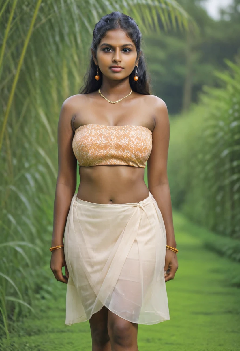 Kerala girl, 30 years old, busty jut breast, nude, traditional - SeaArt AI