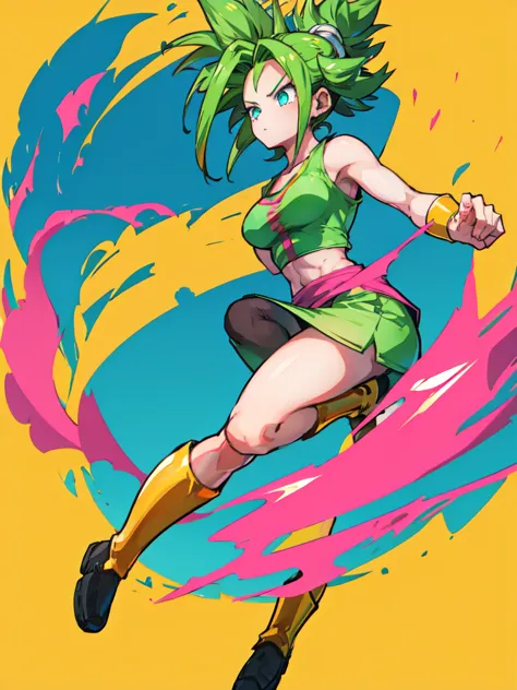 Kefla
Solo . Fullbody . Simple background , multiple view , Fitgirl ,  masterpiece