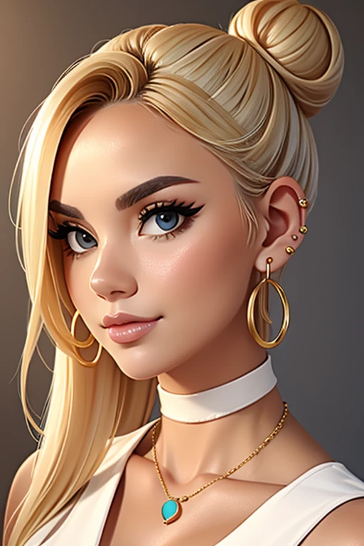 Blonde bun, Halskette,  Boba , HALSBAND, Creolen