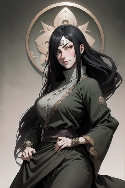 {-erro_de_anatomia:1.0} estilo anime, masterpiece, absurdities, orochimaru\(naruto\), 1girl solo, mature woman, oversized shirt ...