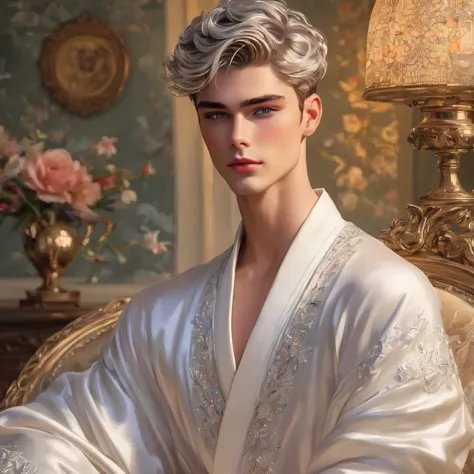 In this breathtaking artwork, miniature doll-sized male models, inspired by the iconic supermodels Sean O’Pry and Lucky Blue Smi...