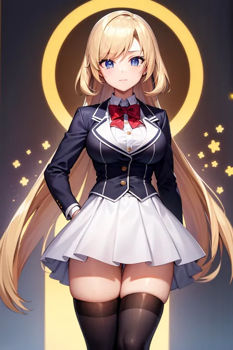 highest quality, masterpiece, big breasts, uniform, blazer