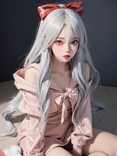 (masterpiece:1.1), (details:1.1), ((1girl)), (8k), medium breasts, long silver hair anime girl, perfect platinum hair girl, sexy...