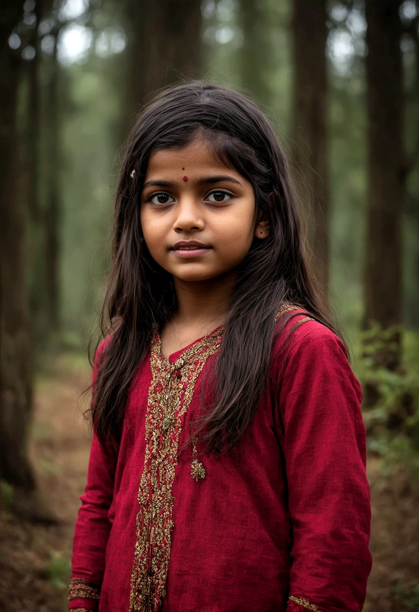 Portrait of an Indian village girl on a date in the forests of Himachal Pradesh, cinematic, photo shoot, shot with 25mm lens, depth of field, tilt blur, shutter speed 1/1000, F/22, balance white, 32k, Super-Resolution, Pro Photo RGB, Half Backlight, Backlight, Dramatic Lighting, Incandescent, Soft Lighting, Volumetric, Conte-Jour, Global Illumination, Screen Space Global Illumination, Dispersion, Shadows, Rough, Flickering, Lumen Reflections, Screen Space Reflections, Diffraction Grading, Chromatic Aberration, GB Shift, Scan Lines, Ambient Occlusion, Anti-Aliasing, FKAA, TXAA, RTX, SSAO, OpenGL-Shaders, Post Processing, post-production, cell shading, tone mapping, CGI, VFX, SFX, incredibly detailed and intricate, hyper maximalist, elegant, dynamic pose, photography, volumetric, ultra-detailed, intricate details, super detailed, ambient –uplight –v 4 –q 2