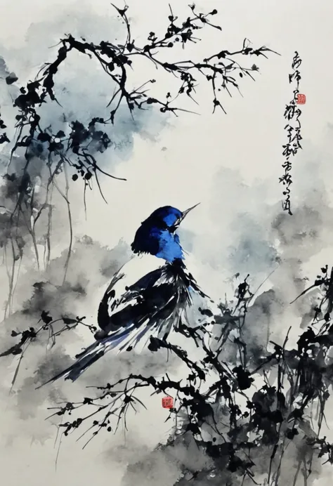 bird　Ink painting