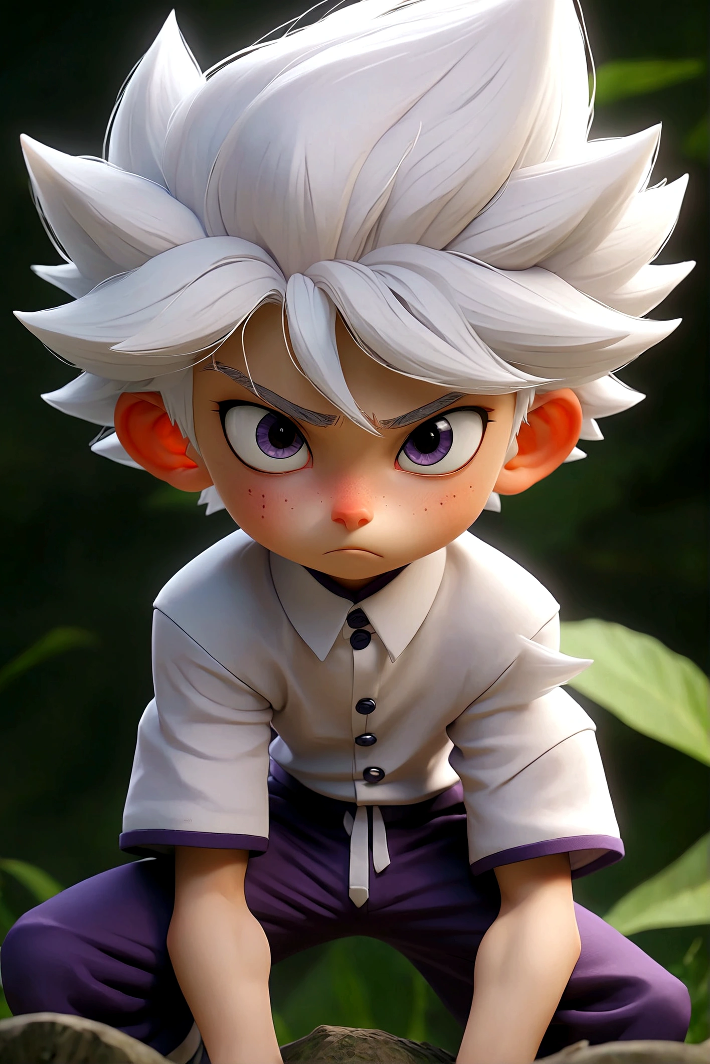 Sexy killua boy âgé de 13 ans, gros cul ouvert 