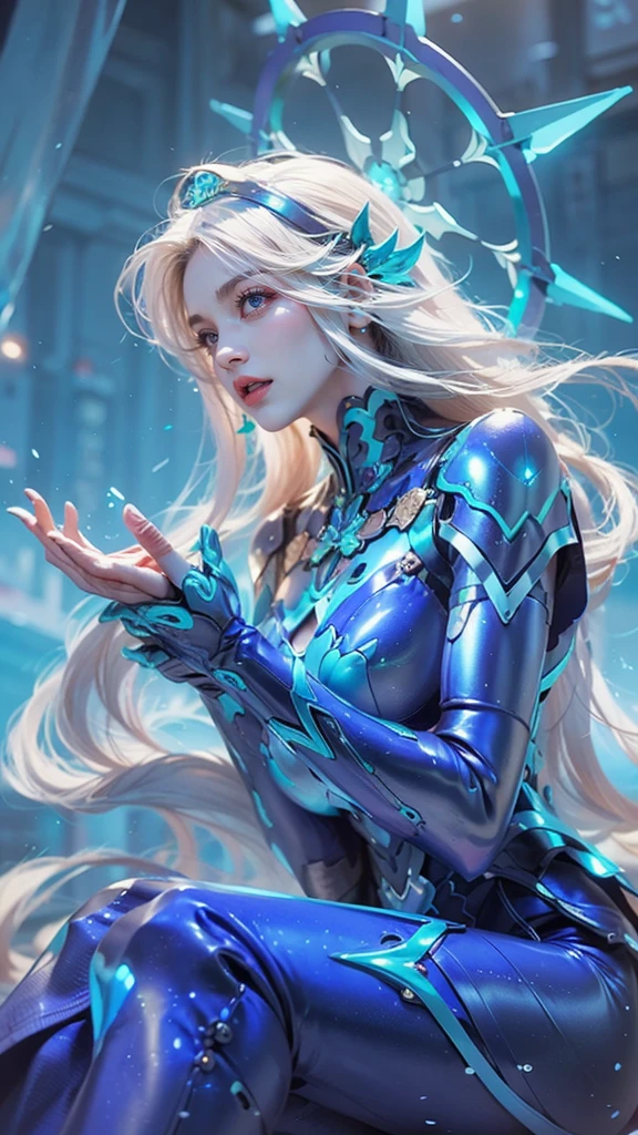 un primer plano de una chica  , nena de pelo blanco, big booobs ,  cinemática de los portadores de sombras, Fantasía de detalle 4k, una hermosa emperatriz de fantasía, juego cg, fantasía xianxia, xianxia hero, 2. 5 d cgi anime fantasía obra de arte, Primer plano de la diosa cinematográfica., ruan jia and artgerm, wow Fantasía de detalle 4k, personaje de fantasía hiperdetallado