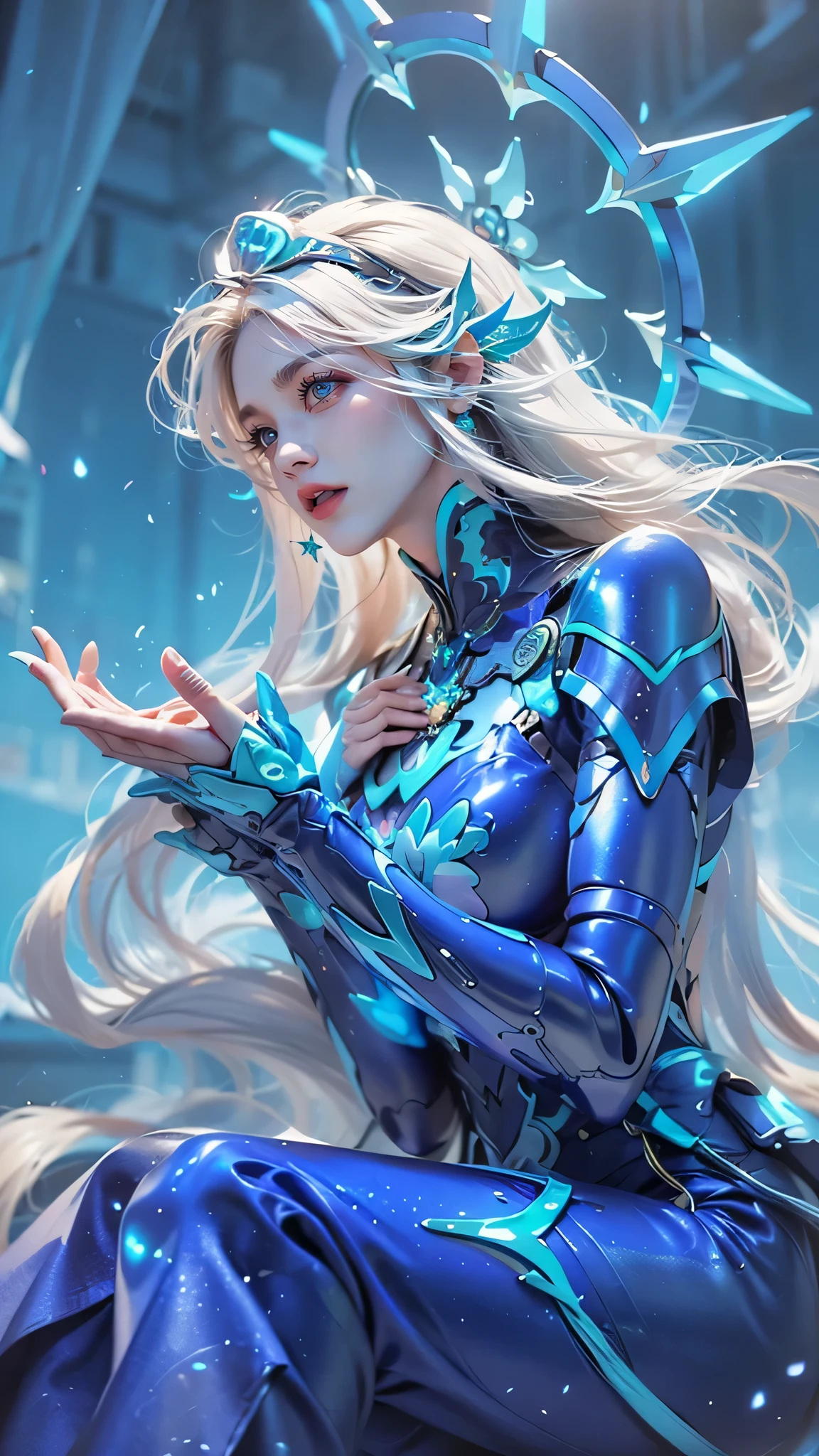 a close up of a girls  , white hair babe, big booobs ,  shadowbringers cinematic, 4 k detail fantasy, a beautiful fantasy empress, game cg, xianxia fantasy, xianxia hero, 2. 5 d cgi anime fantasy artwork, cinematic goddess close shot, ruan jia and artgerm, wow 4 k detail fantasy, hyperdetailed fantasy character