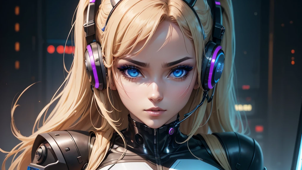 a close up of a woman DJ.  in a futuristic outfit with headphones on, cyber school girl, cyber suit, perfect android girl, cybersuit, cute cyborg girl, cyborg girl, cyber universe style, cybersuits, ig model | artgerm, oppai cyberpunk, cyberpunk anime girl, android heroine, cyborg - girl, female cyberpunk anime girl, robot girl