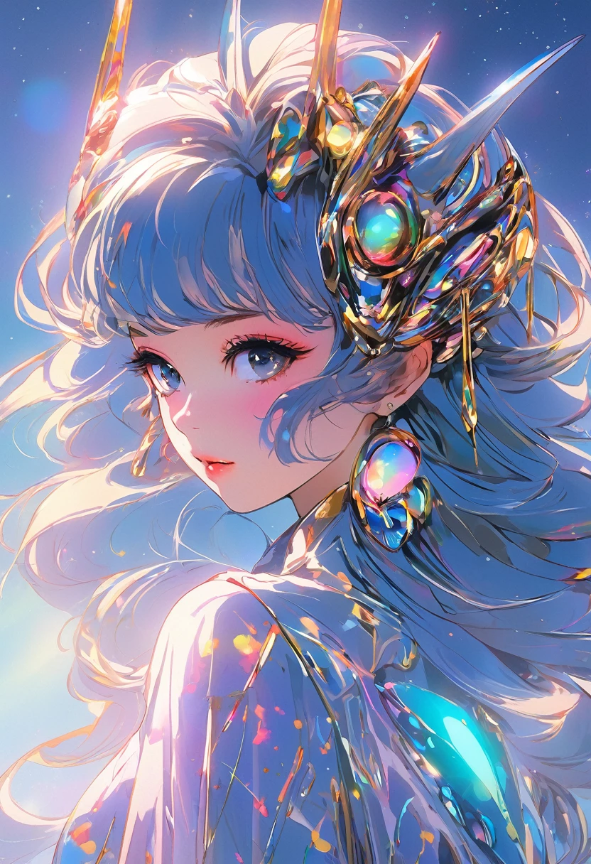 Official Art, unity 8k wallpaper, Ultra-detailed, beautiful and Aesthetic, beautiful, First Job, Better Quality, born, Super detailed photos, Ultra-high resolution, Realistic, Sun light, Full body portrait, とってもbeautiful, Dynamic pose, Delicate face, bornきbornきとした目, (Side view), 街にはWeird futuristicマスクをかぶったり、Wearing flashy retro fashion、Wearing alien makeup and old jewelry、There&#39;s a man and a woman with a mechanical pet.。, 1960s science fiction film by Wes Anderson, pastel colour, Rosa, Blue and green, Natural light, Psychedelia, Weird futuristic, Sharp focus, Essential, Fuji 55mm Film, Very detailed, Detailed face, Busy detailed intricate background, Messy, beautiful, Milky, Very detailed肌, Realistic skin detail, Pores are visible, Sharp focus, Volume Mist, 8K Ultra HD, Digital single-lens reflex camera, high quality, cinematic particles, rendering, Lomography, A sprawling metropolis in a retro-future dystopia, Bottom View, Translucent