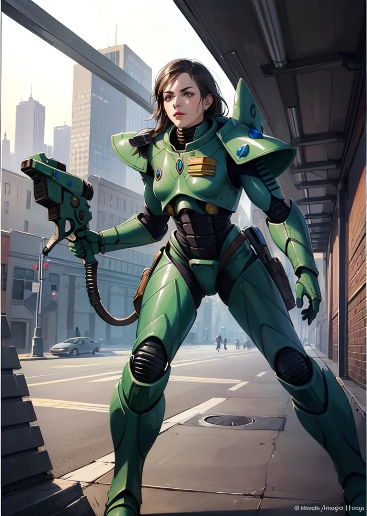 (1girl, solo) (digital) ( in detailed well, (power armor)) , best quality, (aeldari, armor) 