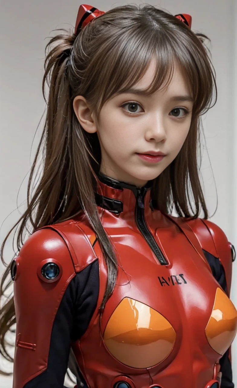 a japanese girl with long purple hair, detailed facial features, elegant pose, Evangelion-style plug suit, in a futuristic sci-fi environment, cinematic lighting, dramatic, intricate details, volumetric lighting, photorealistic, 8k, high resolution, masterpiece