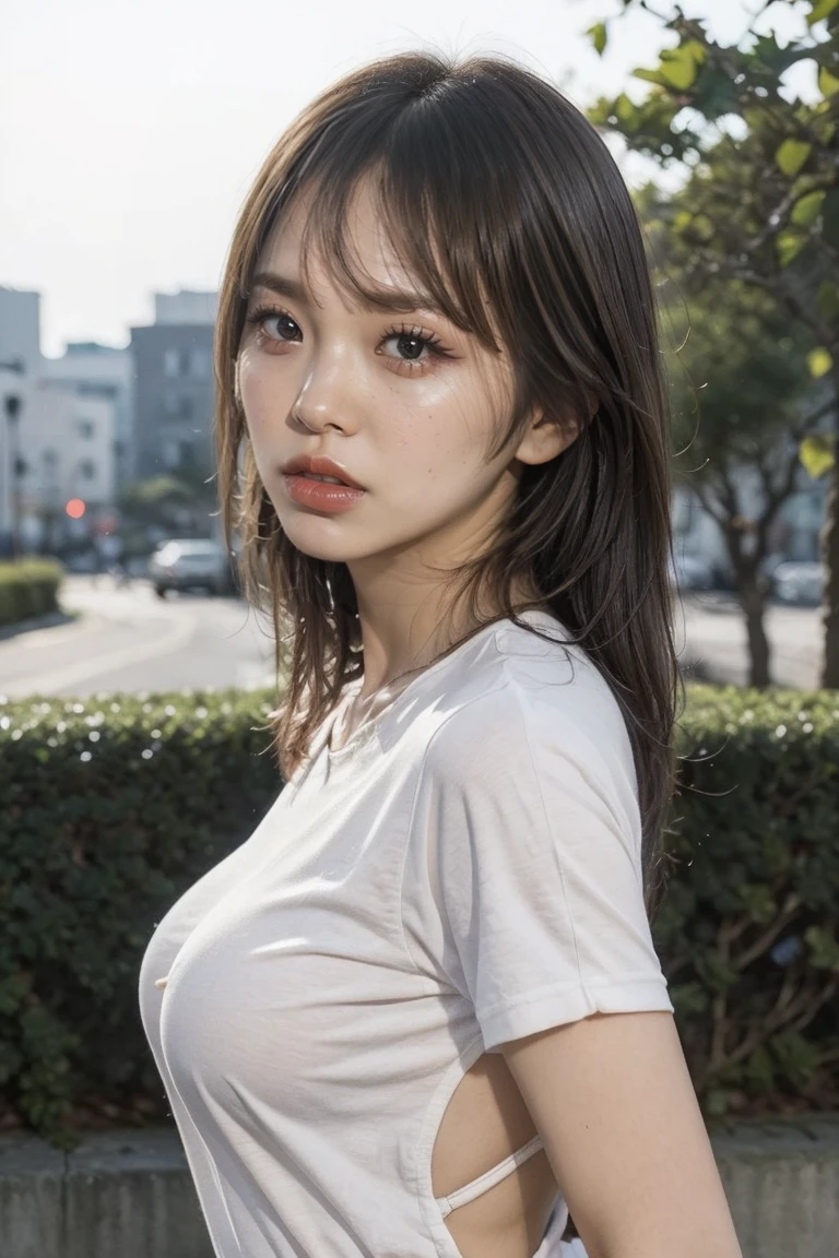 8K, (超Realistic: 1.35), (Realistic: 1.4), One personの美しい日本人の女の子, smile, One person, light makeup, masterpiece, 超High resolution, High resolution, One person, 、((Perfect body)), ((Best image quality)), ((time)), ((Very delicate and beautiful)), ((Very shallow depth of field)), Hmph, ((Incredibly shallow depth of field. Familiar)), (((Very delicate and beautiful))), (((Very shallow depth of field))), Hmph, (((Unbelievably absurd))), (((Perfect body))), (((Looking at the camera)))), (((Normal size breasts))), (((Serious face))), (((Hair can be long or short))), myself+background, Dynamic Angle, Focus on women, {Particles of light}、 詳細なbackground、((Paul Hedley))、Soft lighting、(dramatic)sunset、sunset、とても美しいsunset、Live Action、Genuine、Top Angle、かわいいsmile、(backgroundぼかし)、18-year-old、thin、((Wind))、((Movement))、((emotion))、((colorful))、((Baby Face))、((Beautiful Teeth))、穏やかな海のbackground、Blue clothes