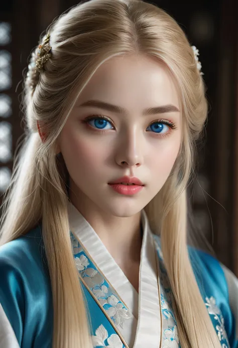 (masterpiece), 1girl, beautiful detailed eyes, beautiful detailed lips, extremely detailed eyes and face, long blonde hair, blue...