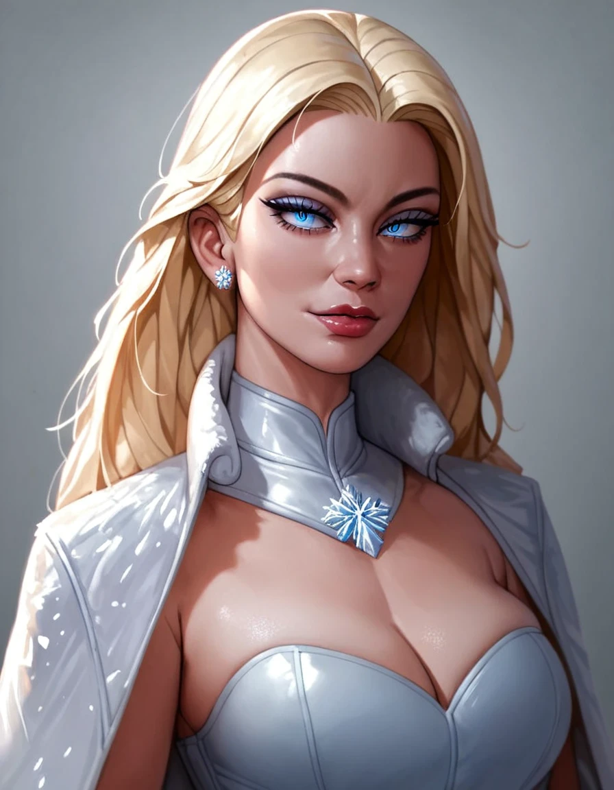 score_9, score_8_en haut, score_7_en haut, score_6_en haut, score_5_en haut, score_4_en haut, source_animé,((Si_WntXM_SDXL)), magnifique femme emma frost, Beaux yeux, séduisant ,regard intense,séduisant expression,éclairage doux,hentaï, sûr