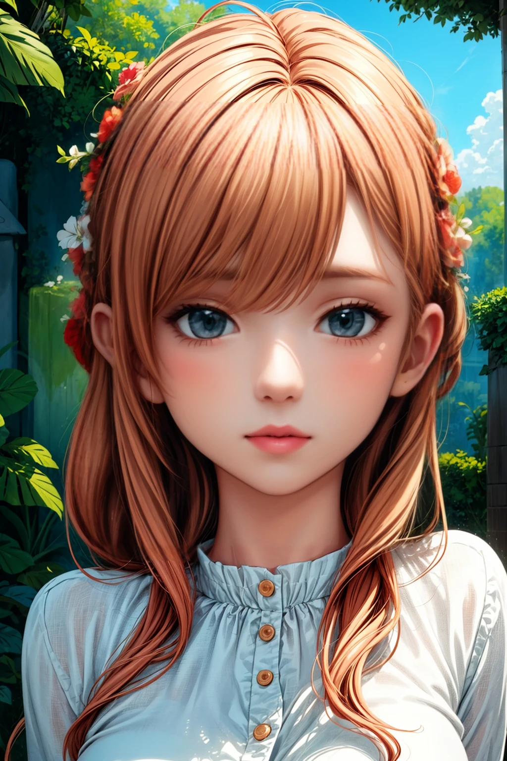 Anime:1.5, a girl with long pink hair, beautiful detailed eyes, beautiful detailed lips, extremely detailed face and eyes, long eyelashes, cinematic modern side-swept blush lighting, ray tracing, parallel shadow, wide shot, high detail, textured skin, 4k best quality, photorealistic, vivid colors, masterpiece, digital art