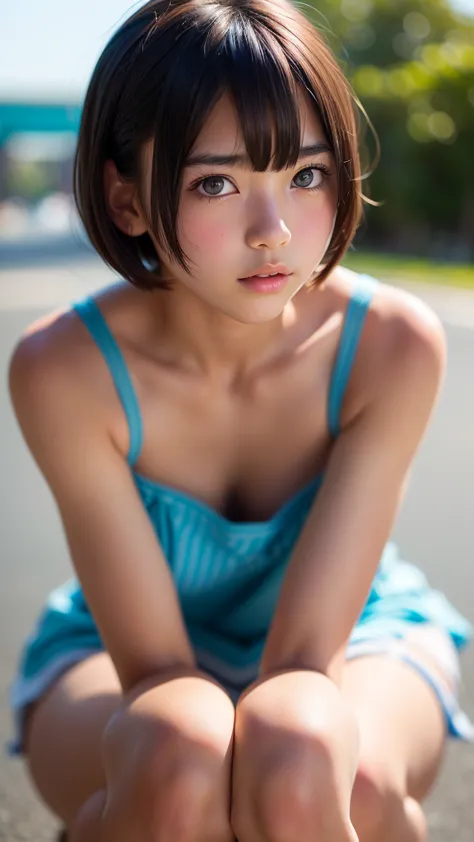 ((sfw: 1.4)), ((sfw, extra short hair, sidelocks-hair, 1 Girl)), Ultra High Resolution, (Realistic: 1.4), RAW Photo, Best Qualit...