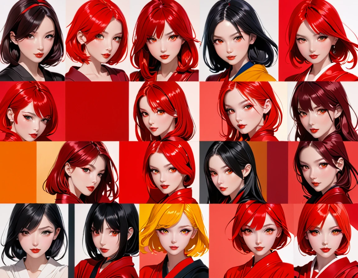 écarlate、rouge、rouge、Penser la couleur、vermillon、Couleur Toki、madder rouge、rouge