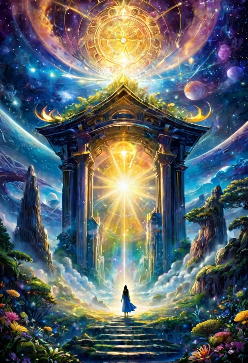 The integration of past, present and future, the moment when all memories become one, a special, mystical, cosmic, spiritual, luminous, sacred time.