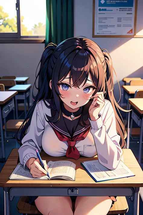 hentai death in , naughty accident in classroom, masterpiece hi-res ultra quality