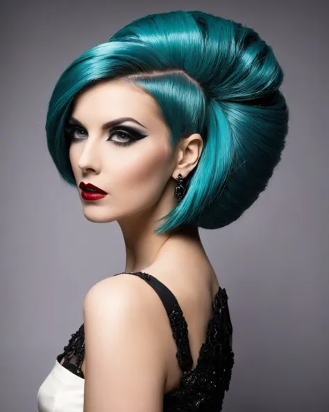 coiffure alternative folle, photographie de mode, coiffure inspirée d&#39;amoako boafo et leigh brackett