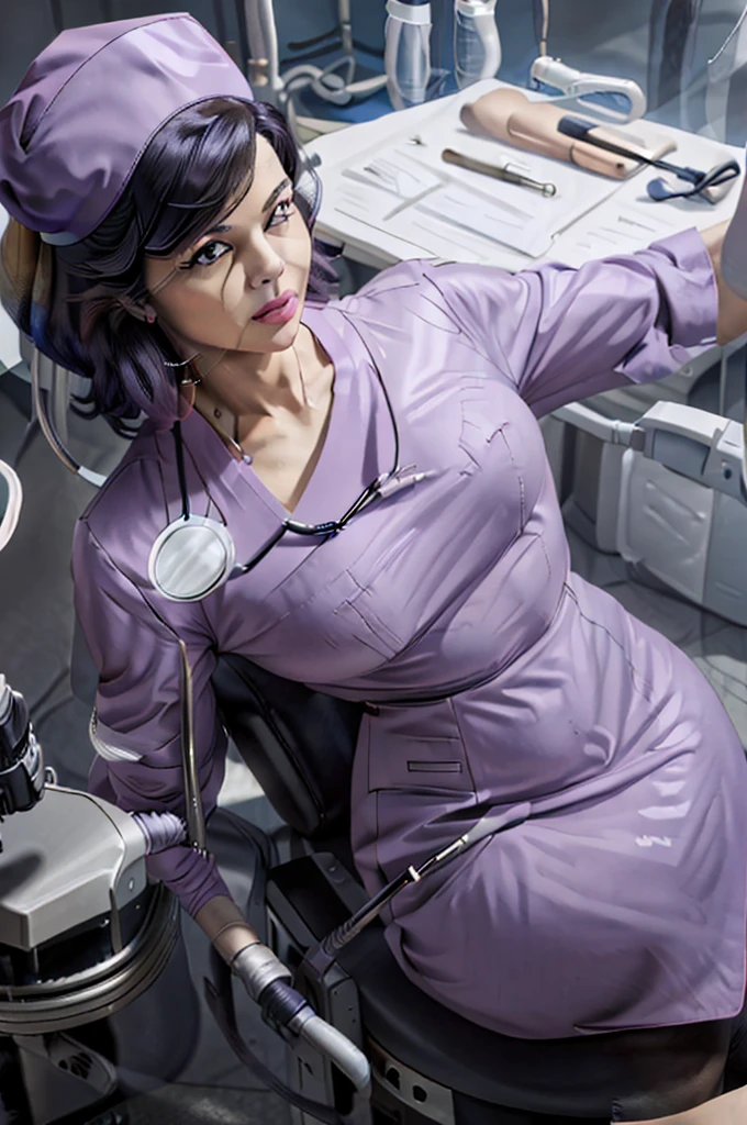 uniforme d&#39;infirmière,hôpital, Costume d&#39;infirmière en latex,infirmières,gros seins,gants de coude,blouse de laboratoire,femme aux cheveux gris,les yeux rouges , gigantesque ,instruments médicaux,infirmière asiatique,two infirmières,spéculum,Salle d&#39;examen,surdimensionné ,gros cul ,Sangle sur, poser sur la table ,jambes écartées,donner naissance,chaise gynécologique , dentiste,trentenaire,latex,uniforme rouge,surdimensionné breasts