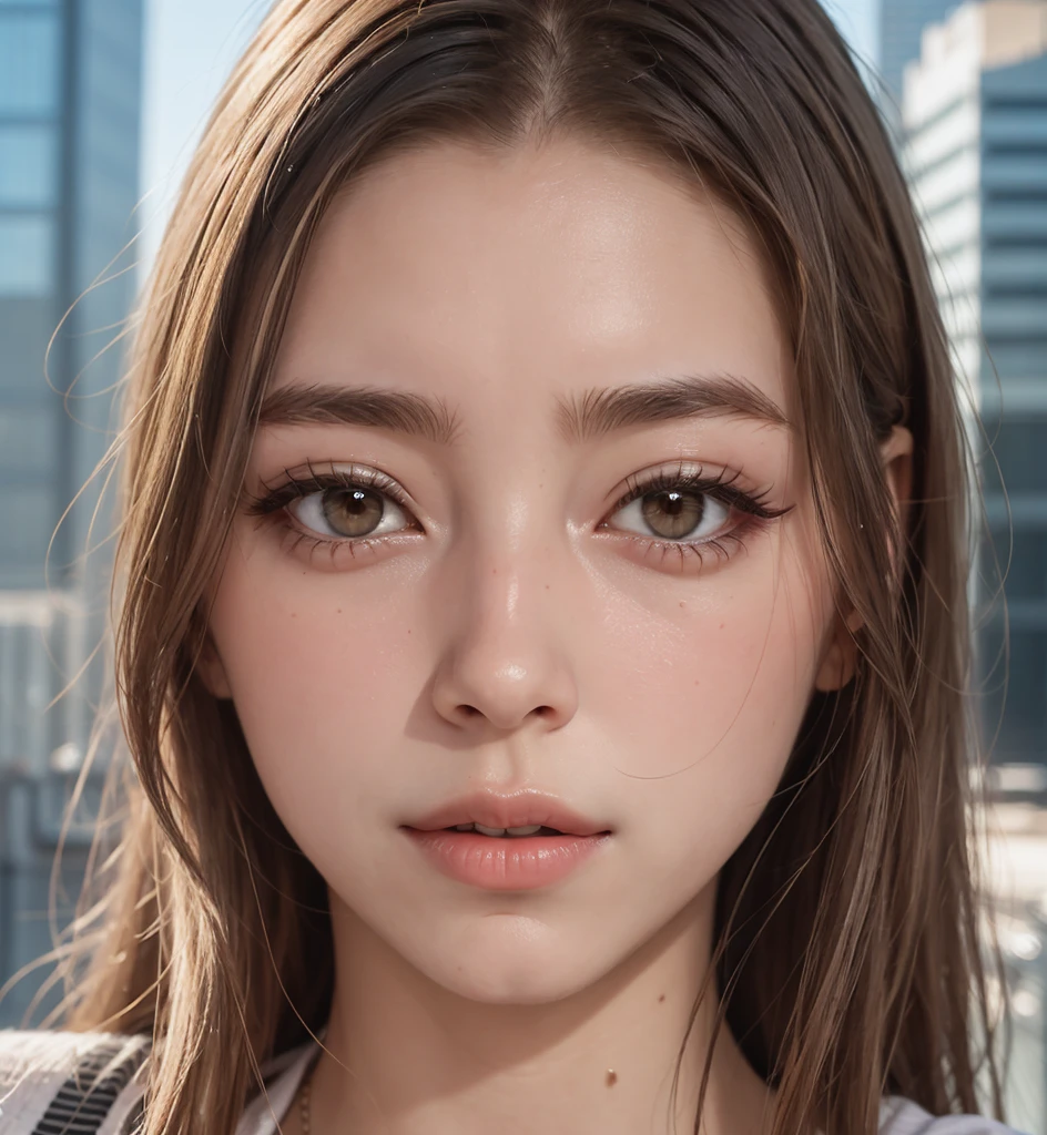 Sharp focus: 1.2, beautiful woman with perfect style: 1.4, slender, colorful, city, highly detailed face and skin textures, detailed eyes, double eyelids