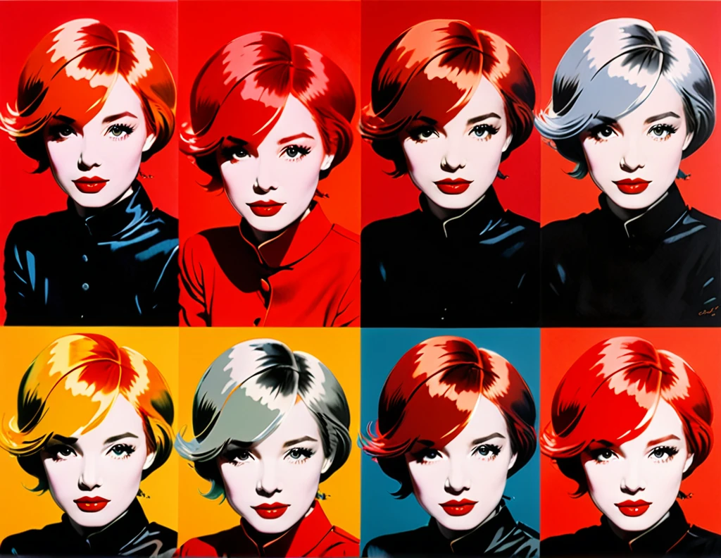 écarlate、rouge、rouge、Penser la couleur、vermillon、Couleur Toki、madder rouge、pourrir、rouge copper color、écarlate　（Style Andy Warhol）