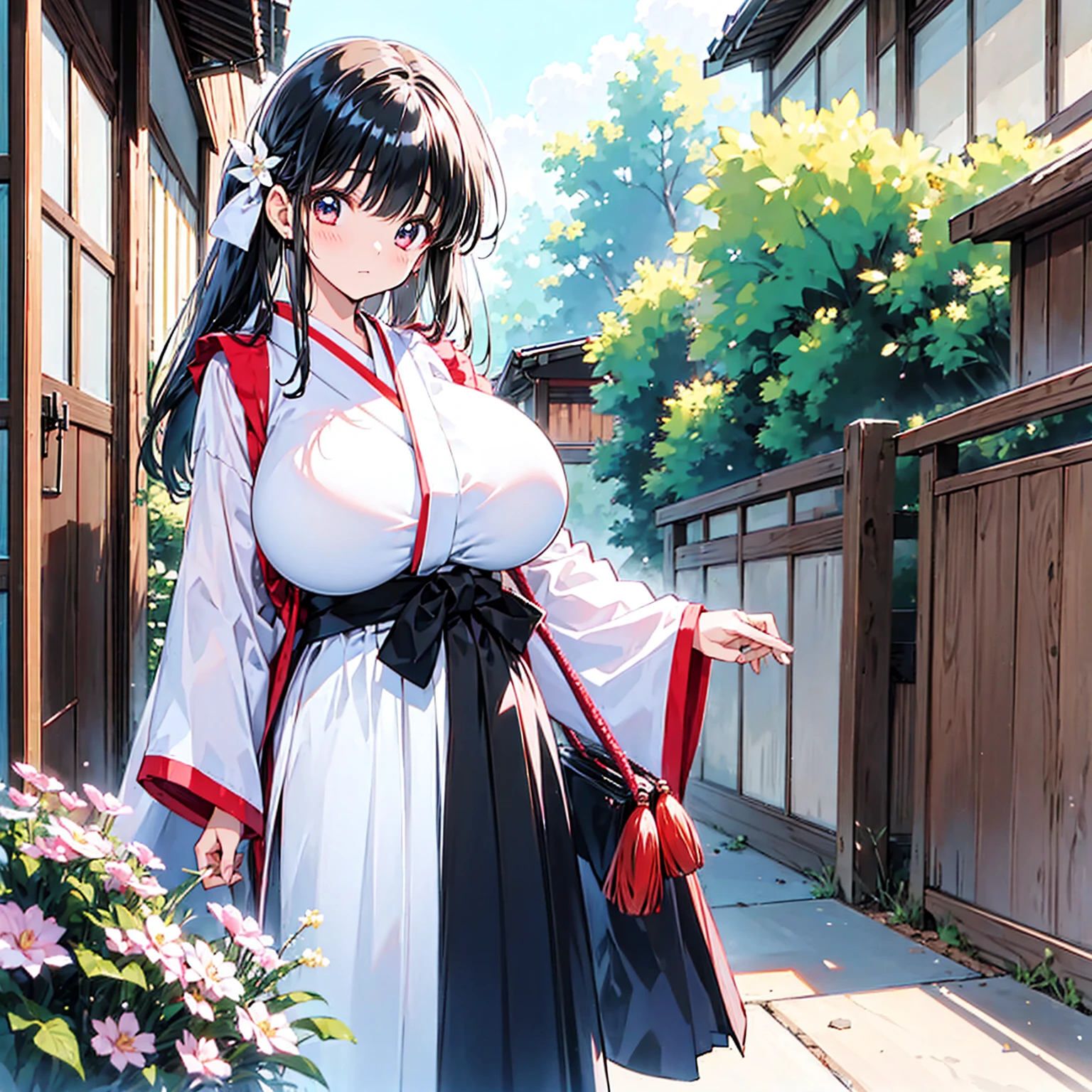 (1girl)(gigantic breasts)(ecstasy)(gigantic breasts)a girl with dark hair standing in front of a door and wardrobe, japanese clothes, 1girl, solo, black hair, hakama, skirt, blush, looking at viewer, white kimono, hakama skirt, bangs,big breasts, huge breasts, gigantic breasts,a girl with dark hair standing in front of a door and wardrobe, japanese clothes, 1girl, solo, black hair, hakama, skirt, blush, looking at viewer, white kimono, hakama skirt, bangs,big breasts, huge breasts, gigantic breasts