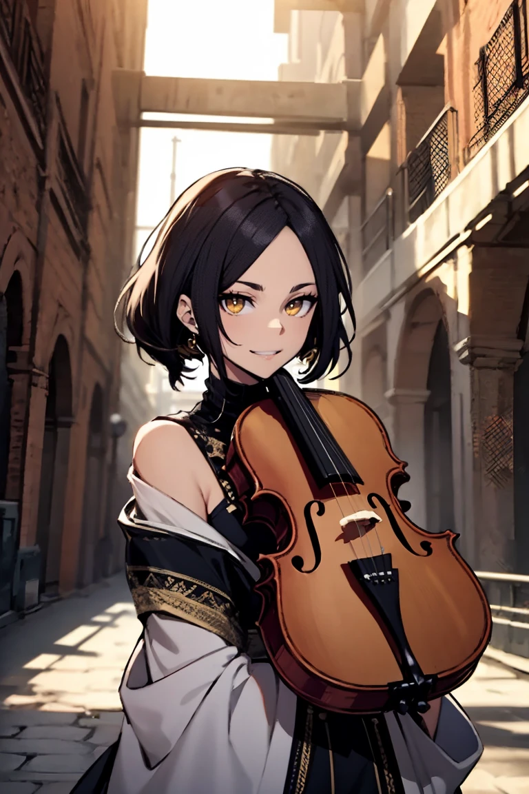 Hui Xiyi, dress, colosseum, violin