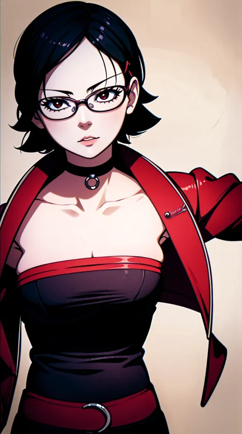 uchiha sarada, big breast, (highres,masterpiece:1.2),ultra-detailed,realistic,professional,beautiful detailed eyes,beautiful det...