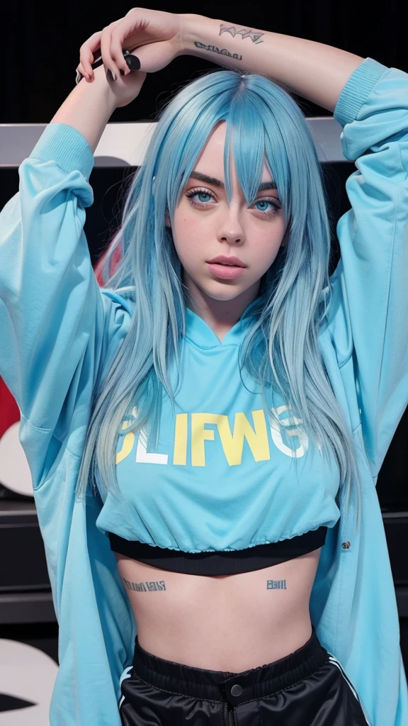 Billie eilish use Taylor Swiftbody for porn videos SeaArt AI 