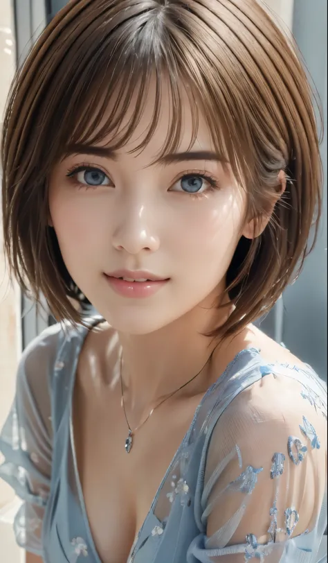 (8k, photorealistic, RAW photo, best quality: 1.4), (1girl), super beautiful, (realistic face), (silver short hair), 19 year old...
