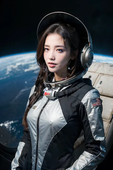 １０Teenage Girls、Woman in costume with space suit helmet, Highly detailed digital art in 4K, Amazing digital art with great detai...