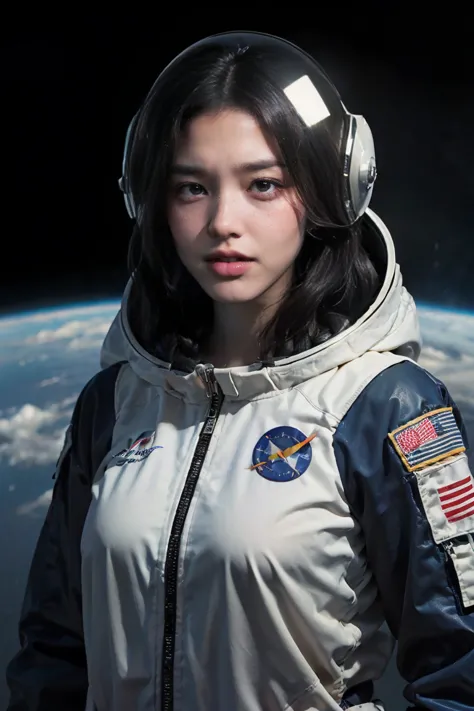 １０Teenage Girls、Woman in costume with space suit helmet, Highly detailed digital art in 4K, Amazing digital art with great detai...